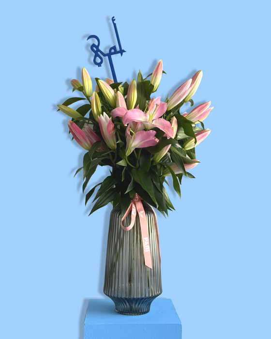 Mom Lilies Vase