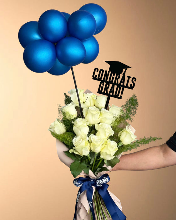 Graduation Blue Balloon