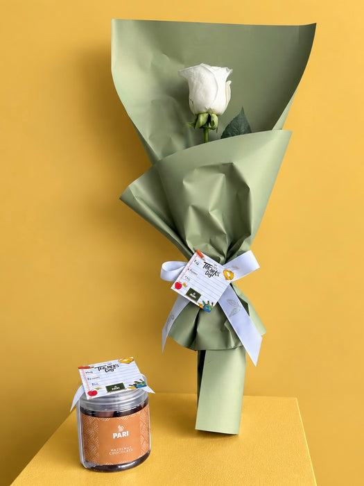Teachers Rose Chocolate Jar